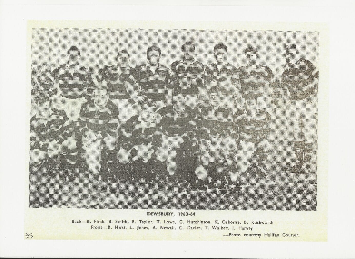 1963 64 Dewsbury Team with names